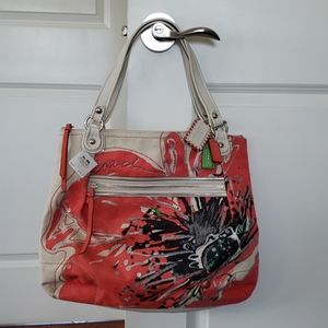 NWT Coach Pop Art Canvas/Leather Bag